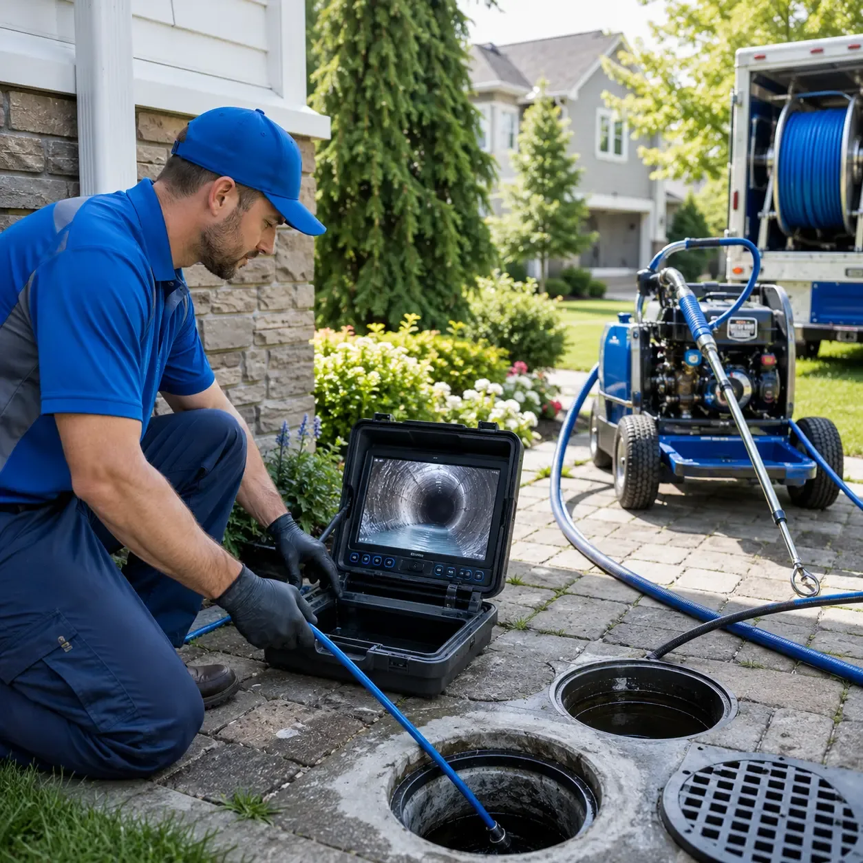 Outdoor drain cleaning professionals serving Amana, IA