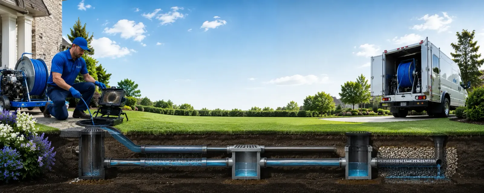 Outdoor drain cleaning information for Amana, IA